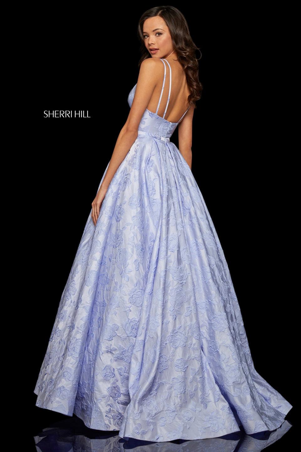 Sherri Hill Brocade A-line With Sweetheart Neckline
