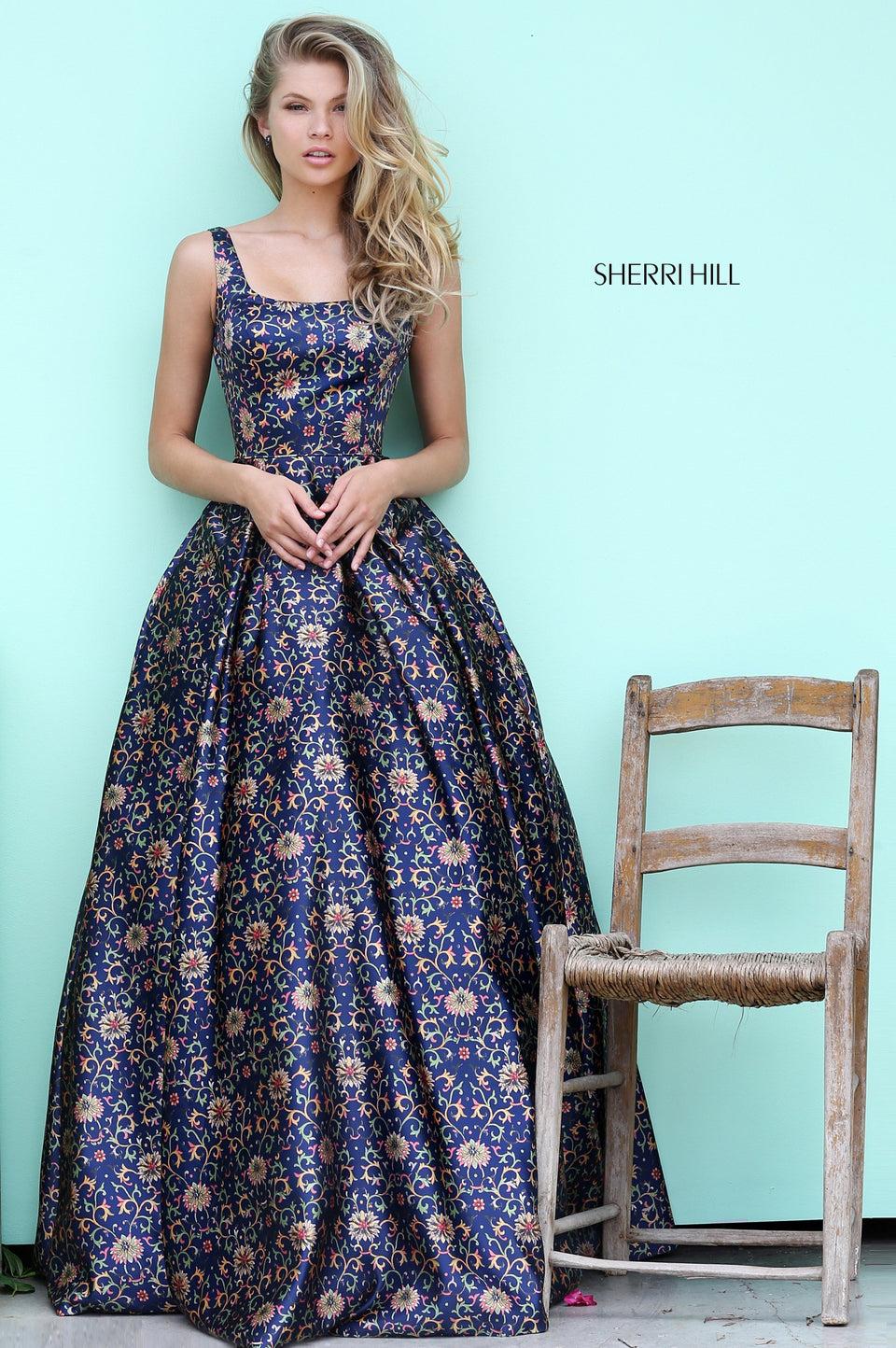 Sherri Hill Cocktail Short Sleeve Boat Neck Beaded Bodice And Tulle Skirt
