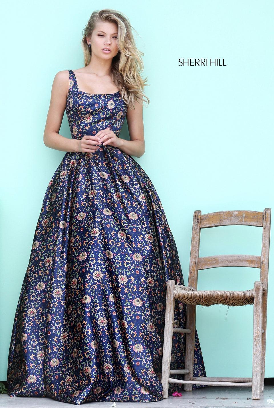 Sherri Hill Cocktail Short Sleeve Boat Neck Beaded Bodice And Tulle Skirt