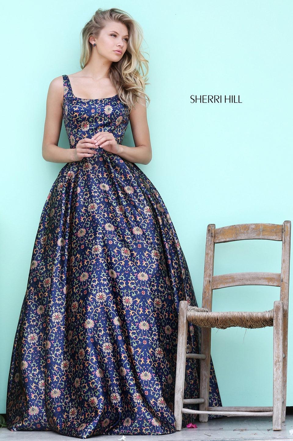 Sherri Hill Cocktail Short Sleeve Boat Neck Beaded Bodice And Tulle Skirt