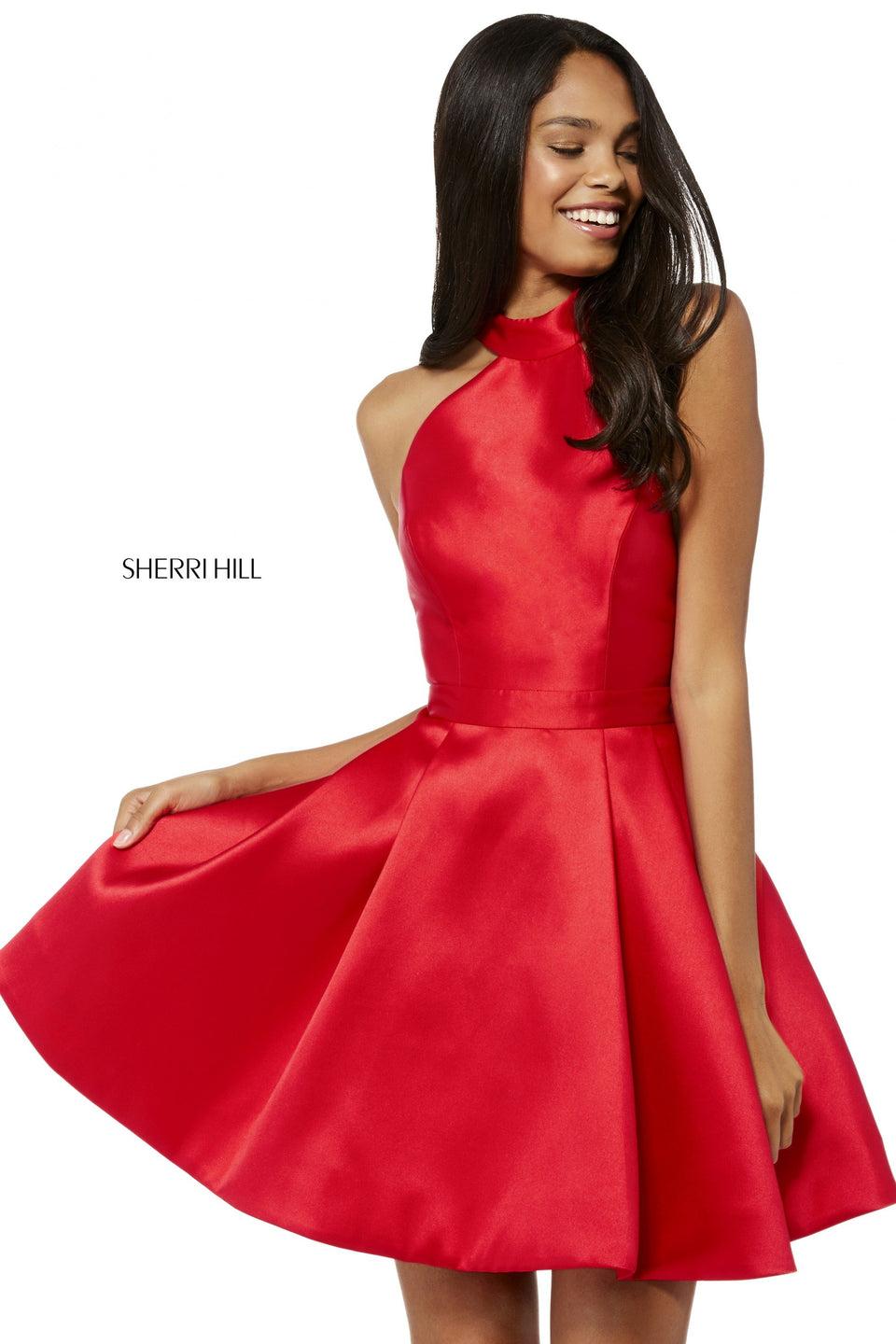 Sherri Hill Satin Cocktail Dress